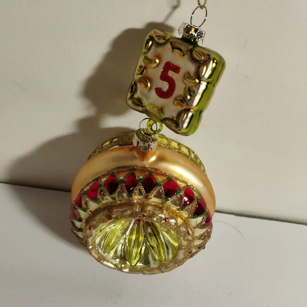 Grande Living 12 Days of Christmas  Glass Tree Ornaments 4,5,6 by Dillard's